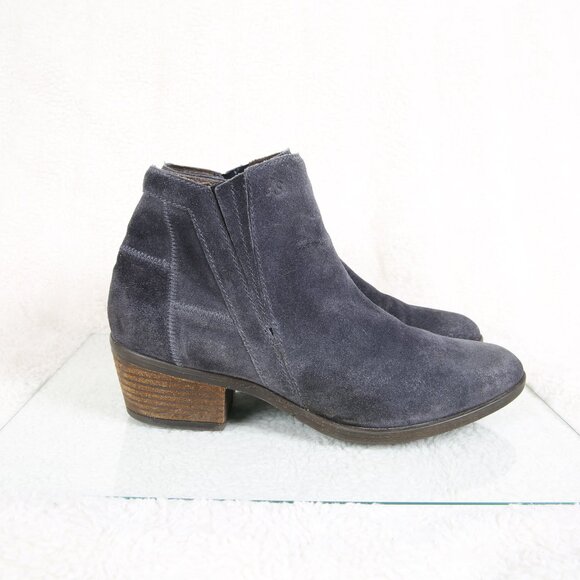 JOSEF SEIBEL Daphne Navy Suede Ankle Booties - Picture 1 of 12